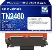 TN2460 TN2480 Toner Cartridges L2750DW Black Toner High Yield High Capacity for Brother HL-L2375DW L2385Dw DCPL2550DW L2535DW MFCL2715DW L2750DW Printers,TN2460 Black-1PC