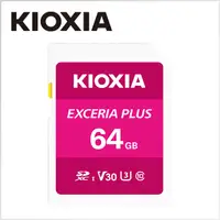 在飛比找PChome24h購物優惠-KIOXIA EXCERIA PLUS 64GB UHS-I