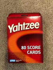 Yahtzee Score Cards Pad for Game Play 80 Sheets in Original box Red NEW