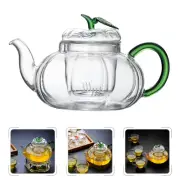 Heat Resistant Glass Teapot Home Kettle Electric Strainers with Infuser