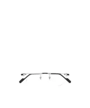 Cartier Round Rimless Glasses 51 silver