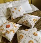 Mulicoloured Handmade Moroccan Style Tufted Macrame Nordic Boho Cushion Cover
