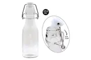 24 x Glass Clip Lock Swing Top Bottle 255ml Preserving Juice Oil Vinegar Sauce