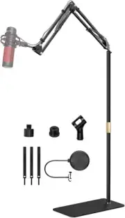 Microphone Floor Stand for Blue Yeti, Nano, Snowball, HyperX,Razer,Logitech USB
