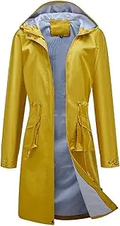 [PTBNRDC] Women Windbreaker Striped Climbing Raincoats Waterproof Lightweight Outdoor Hooded Trench Coats