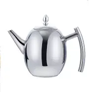 Stainless Steel Tea Pot Tea Pot with Strainer Tea Infuser Pot 1.5L Large Capacit