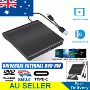 External CD Drive USB 3.0 Portable CD DVD +/-RW Drive DVD/CD ROM Rewriter Burner