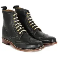 在飛比找蝦皮購物優惠-Grenson Ella黑色皮靴- 英國百年手工皮鞋老牌