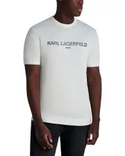Karl Lagerfeld Paris Slim Fit Short Sleeve Logo Tee