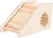 Levemolo Hamster Wooden Climbing Ladder Multi Purpose Hideout Nest for Gerbils and Hamsters Durable Bite Resistant Design for and Relaxation for Pet Entertainment
