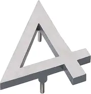 Montague Metal Products MHN-24-F-GY2-4 Solid Brushed Aluminum Modern Floating Address House Numbers, 24", Satin Nickel Powder Coated Gray Two-Tone