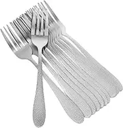GETAJGHSD 12pcs Stainless Steel Fruit Forks Dessert Forks for Sleek and Elegant Design for Cakes Fruits and Appetizers Easy to Clean and Maintain