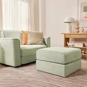 Koala OG Sofa Bed Ottoman for Compact Living Space, Apartment, Dorm, Guest and Spare Room with CertiPUR-US Certified Polyurethane Foam/25.5" L x 25.5" W, Bush Scrub