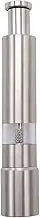 Stainless Steel Press Type Salt Mill Manual Spring Pepper Mill Effortless Grinding Salt and Pepper Kitchen Utensil