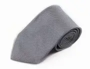 Mens White & Black Mini Stripe 8Cm Patterned Neck Tie