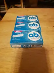Three (3) O.B. Pro Comfort Mini Tampon 16s -O.B.PRO Comfort Super Tampons