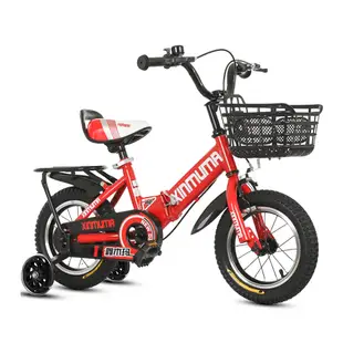 BIKEONE MINI18 可摺疊兒童自行車16吋後貨架加閃光輔助輪2-3-5-6-7-8歲小孩腳踏單車