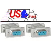 Lot10 DB9pin Female~F Null Modem Nul/Cross Serial RS232 gender changer Adapter{F