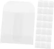 Parliky 50pcs Clear Flat Paper Bags Small Transparent Envelopes for Jewelry Snacks Treats for Party Favors Packaging and Storage