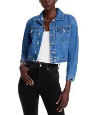 L'Agence Koda Cropped Denim Jacket