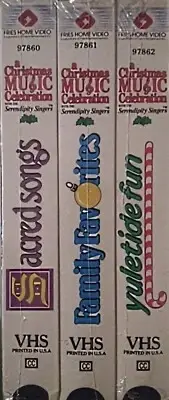 RARE NEW A Christmas Music Celebration With The Serendipity Singers 3 VHS Set