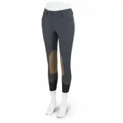 R.J. Classics Anna Mid-Rise Front Zip Breeches - Graphite
