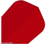3 New Sets of Red Standard Size Dart Flights for Soft or Steel Tip Darts