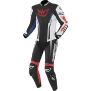 Monza Black White Red Blue One Piece Motorcycle Suit