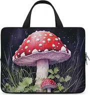 Laptop Case Sleeve Shockproof Computer Carrying Bag Mushrooms in The Grass Notebook Case Cover Laptop Bag Water Resistant Computer Cases Tablet Briefcase for Travel Business 12 Inch