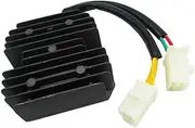 Rectifier Replacement 12v Motorcycle Voltage Regulator Rectifier for CH125 CH150 CN250 1986-2001 5 Wires 2-Plugs