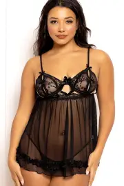 Seven Til Midnight Kiss Me 2 Piece Babydoll Set