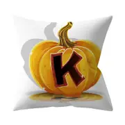 Halloween Series Letter Printing Throw Pillow Cover for Home Living Room Sofa Decor K_45*45cm