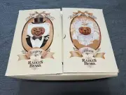 RARE White Raikes Bears Allison & Gregory Bride Groom Wedding 1986 Tags COA Box