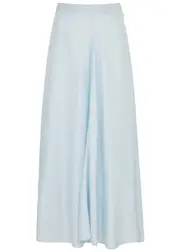 Forte_forte Silk-satin Maxi Skirt - Light Blue - 2 (UK 10 / S) 2 (UK 10 / S)