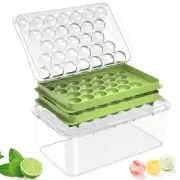 Ice Cube Tray with Lid and Bin,Ice Tray,62 Round Ice Trays for Freezer, BPA