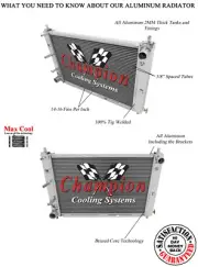 3 Row Racing Champion Radiator for 1997 - 2004 Ford Mustang V8 Engine #CC2139 (for: Ford)
