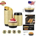 Luxury Black Gold Aluminum Ramekins - Perfect for Individual Dessert Portions