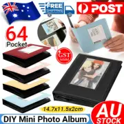 64 Slots Photo Album For FujiFilm Instax Mini Polaroid Fuji Film Camera 7 8 9 11