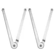 2pcs Adjustable Pin Spanner 4mm Thickness Lock Nut Wrench