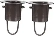 Rain Chain Gutter Adapter Kit 2pcs Aluminum Alloy Drainer Hooks Universal Rain Chain Attachment Easy Installation Garden Decor