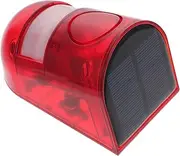 1pc Solar Alarm Light Motion Sensor Alarm Flashing Security Light Strobe Light Solar Anti- Light Solar Barricade Strobe Security Alarm Solar Caution Light Solar Power Alarm Red Abs