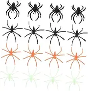 Abaodam Spider Ring Glow-in-the-dark Set Halloween Decor 100pcs Led Light up Party Supplies