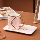 Coffee Cup Bag Shape Gift Set with Coaster and Spoon Tea Mug NEW C9J7