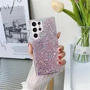 Shining Sequins Case for Samsung Galaxy S23 Ultra S22 S21 S20 FE S10 Plus Note 20 Ultra 10 A72 A52 A73 A53 5G Soft Glitter Cover,Pink,for A52 (4G 5G)