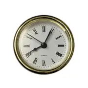 61mm Quartz Replacement Gold Bezel Clock Inserts Roman Numerals 57-59mm Hole