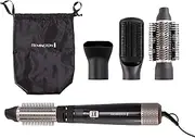 Remington Hot Air Brush with 4 Attachments: 38 mm and 50 mm Round Brush, Styling Nozzle, Flat Brush, Blow Dry & Style (Curls, Volume and Smooth Styles for Medium-Length Hair) Ion Care Cooling Level 100000000 W AS7500000 W