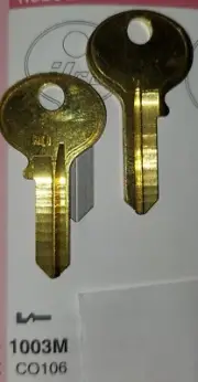 Bommer, Corbin, Hudson, 1003M, CO106, HL1, Vintage Key Blank.