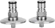 Ball Lock Post Adapter, 304 Stainless Steel TC Converter, Homebrew Keg Fitting, 1.5 Inch Clamp to Ball Lock, Brewing Equipment, 2PCS Set