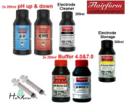 pH Buffer 4.0 & 7.0 pH up & down Electrode Storage Electrode Cleaner Solution
