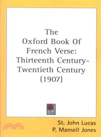 在飛比找三民網路書店優惠-The Oxford Book Of French Vers